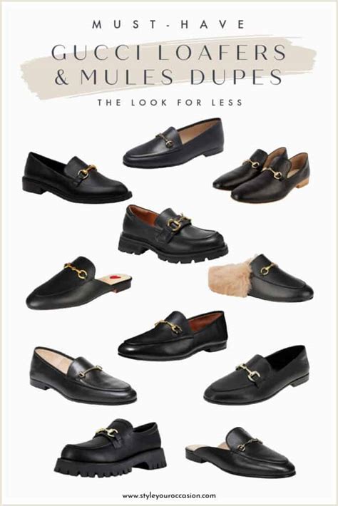 dupe for gucci loafers|gucci loafer mules.